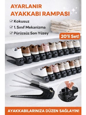 Funny Life Ayarlanır Kademeli Ayakkabı Rampası - 1. Sınıf Mekanizma Kokusuz Düzenleyici Organizer