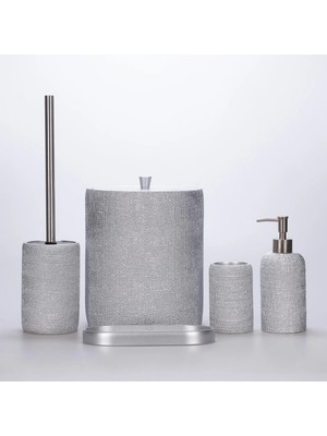 Selim Natural Banyo Seti Gümüş