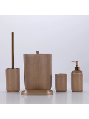 Selim Lydia Banyo Aksesuar Seti Vizon