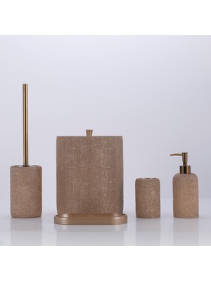 Selim Natural Banyo Seti Vizon