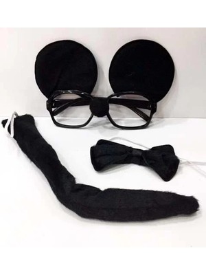 Epilons Mickey Mouse Gözlüğü Papyonu Kuyruğu Seti