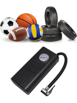 Epilons Z&k Market® Taşınabilir Akülü Hava Kompresörü – 150 Psi 120W Elektrikli Lastik Şişirme Pompası, Ara