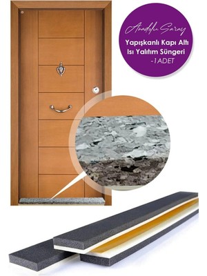 Epilons Yapışkanlı Köpük Kapı Altı Isı Yalıtım Eşik Süngeri