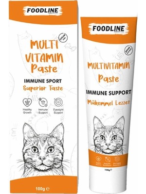 Braventa Collection Foodline Multivitamin Kedi Malt Macun 100 Gr, Kediler Için Bağışıklık Sistemini Destekleyici
