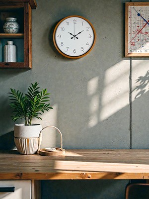 NessiWorld 36 cm Turuncu Dekoratif Duvar Saati