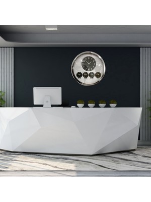 NessiWorld Krom Şık 52 cm Dünya Saati