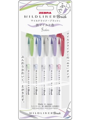 Hype Store Zebra Brush Pen 5c-Nc-N Set
