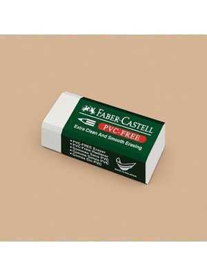 Faber Castell 7085 Beyaz Silgi 20'li Paket Renk: Beyaz PVC-Free Silgiler