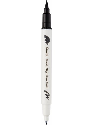 Hype Store Pentel Brush Sing Pen Twin Çift Taraflı Fırça Uçlu Kalem Siyah