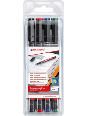 Hype Store Edding 4 – 141 – 4 Ohp-Marker 141 °f, Kalıcı, 0.6 Mm, Çeşitli