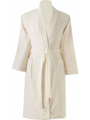 Braventa Collection Şalyaka DÜZ%100 Pamuk Bornoz