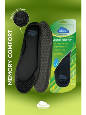 Tabanex Memory Comfort Tabanlık - Erkek 40-46 Tabanlık ile Ayakkabı Konforu Sağlar
