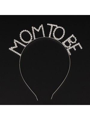 Vexor Kristal Taşlı Gümüş Renk Mom To Be Tacı Anne Tacı