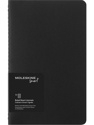 Braventa Collection Moleskine Akıllı Cahier Günlük Seti, Çizgili Sayfalı 2 Dijital Cahier, Pen + Kart Kapağı, Büyük 13 x