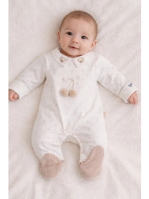 My Baby Kumsal CAYZEN Erkek Bebek Şapkalı Tulum 2li Set 0 - 3 ay 1097