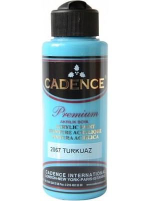 Cadence Premium Akrilik Boya 120 ml 2067 Turkuaz Yüksek Kapatma Gücü ve Non-Toksik Özellik