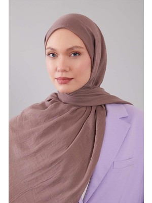 Lêvi D'or Koyu Vizon Düz Hawai Şal