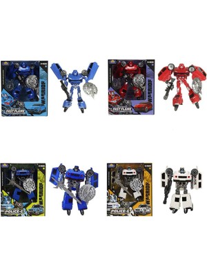 NW Nessi World S00005039 Robot Transformer Polis Set 3R.2A.