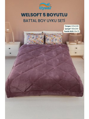 Uysal Yorgan Welsoft 5 Boyutlu Battal Boy Uyku Seti