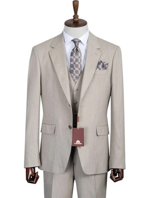 İlayda Emir Slim Fit, 3 Parça Takım Elbise, Erkek Klasik Yelekli, Premium Kumaş, Ofis ve Özel Gün Takımı
