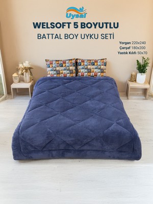 Uysal Yorgan Welsoft 5 Boyutlu Battal Boy Uyku Seti