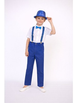 Dıgıl Kids Erkek Çocuk Takım Askı Papyon Gömlek Pantalon