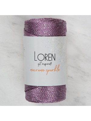Karahanbey Macrame Sparkle Simli Mor El Örgü Ipi - Rm 7