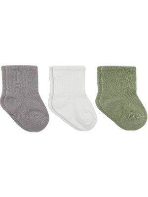 NW Nessi World Koala Boy 3'lü Penye Soket Çorap 10133 Gri