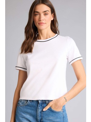 DeFacto Regular Fit Bisiklet Yaka Basic Düz Kısa Kollu Tişört G8521AX26SP