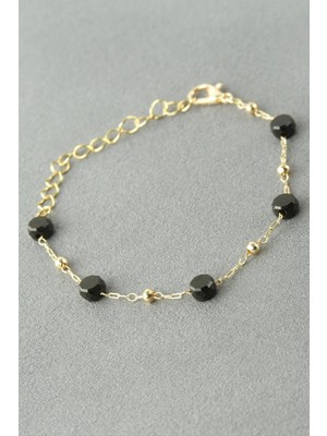 Yuvarlak Kristal Taşlı Bileklik