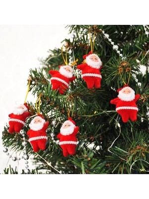 Tam12den Yılbaşı Ağaç Süsü Noel Baba 6'lı