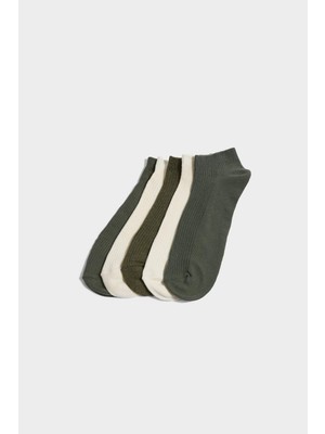 DeFacto Erkek 5'li Pamuklu Sneaker Çorap G2061AXNS