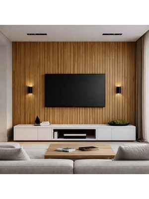 Dekoryap Mdf Duvar Paneli 12x275cm Teak Renk (5Adet)