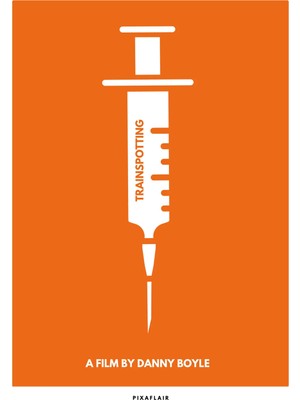 Pixaflair - Trainspotting - Orange - Çerçevesiz Poster