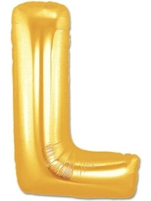 Twin Store L Harf Folyo Balon Altın Renk 40 Inç