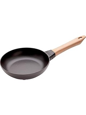 Starseven Staub Ahşap Saplı Döküm Kızartma Tavası