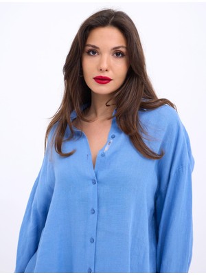 Ayşegul Hediyelik 6758 Gömlek-Mavi