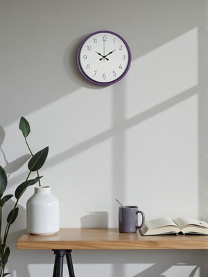 Bucuks 36 cm Mor Dekoratif Duvar Saati