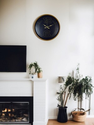 Bucuks 36 cm Kahverengi Modern Duvar Saati