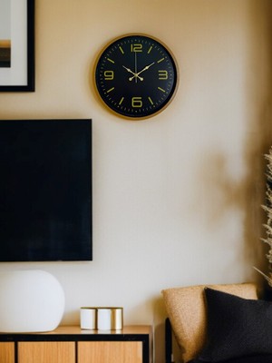 Bucuks 36 cm Kahverengi Dekoratif Duvar Saati