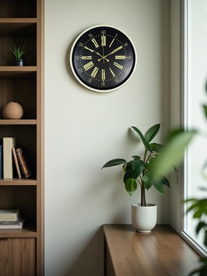 Bucuks 36 cm Krem Dekoratif Duvar Saati