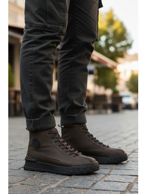 Bulldozer 260014 Hakiki Deri Kaymaz Taban Antrasit Nubuk Erkek Bot