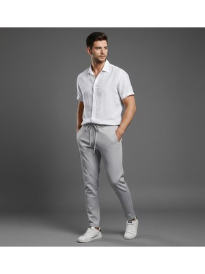 Wear Co Still Erkek Kral Pike Pantolon – Premium Dokulu, Bağcıklı, Modern Slim Fit Pantolon