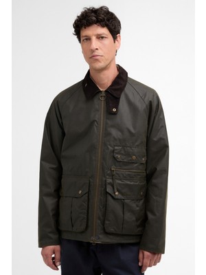 Barbour Re-Engineered Blackett Spey Yağlı Ceket OL99 Archive Olive