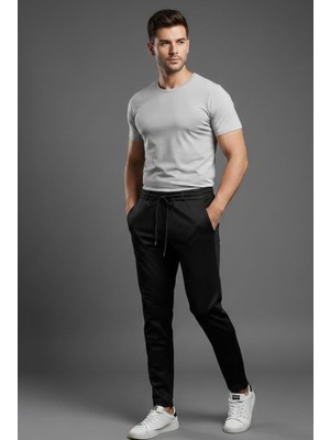 Wear Co Still Erkek Kral Pike Pantolon – Premium Dokulu, Bağcıklı, Modern Slim Fit Pantolon
