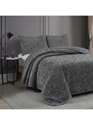 Altınpamuk Soft Battaniye Çift Kişilik 220 x 240 Antrasit Yastık Kılıfı Hediyeli
