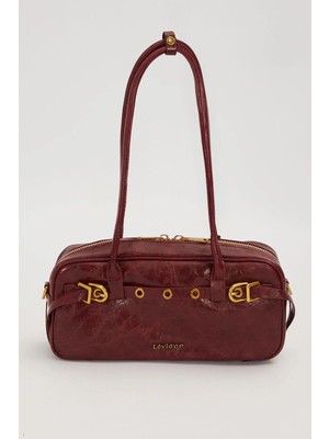 Levidor Kırmızı Kemer Detaylı Uzun Askılı Omuz Çantası