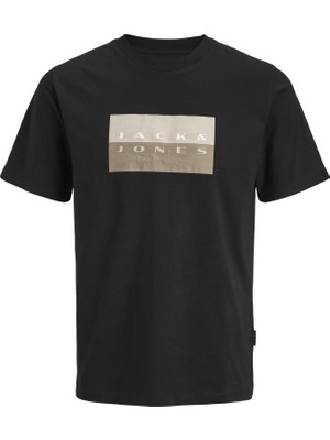 Jack & Jones Büyük Beden Logo Baskili Tisört - Fusion