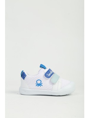 Benetton Beyaz Mavi Çocuk Spor Ayakkabı BN-1540