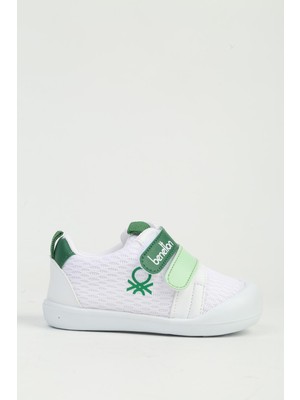 Benetton Beyaz Yeşil Çocuk Spor Ayakkabı BN-1540